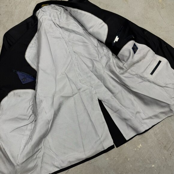 Brooks Brothers 346 Explorer Blazer Stretch Sport Coat Black 42 S - Picture 7 of 11